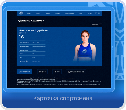 Карточка спортсмена