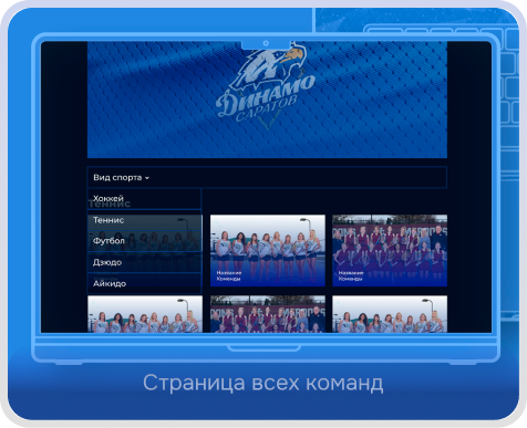 Страница всех команд